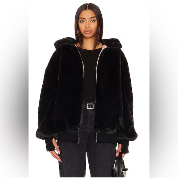 UGG Jackets & Blazers - UGG Koko Faux Fur Short Coat Small / S black NWT NEW womans $348